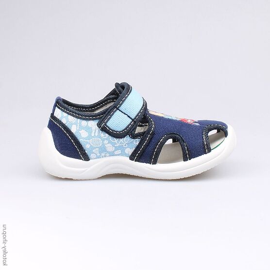 121038-13 Сандалии текстильные для мальчики син-гол фото №2