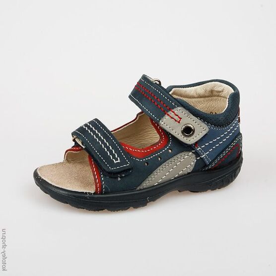 122063-28 Сандалии для мальчики син-кра