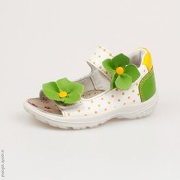 122067-22 Босоножки для девочки бел-сал