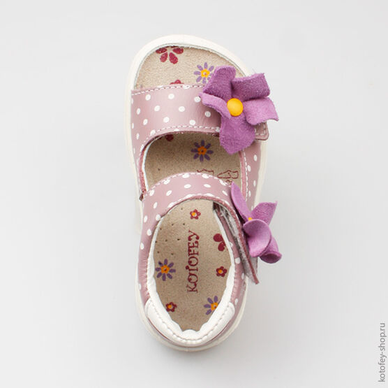 122067-25 Босоножки для девочки сиреневый фото №4