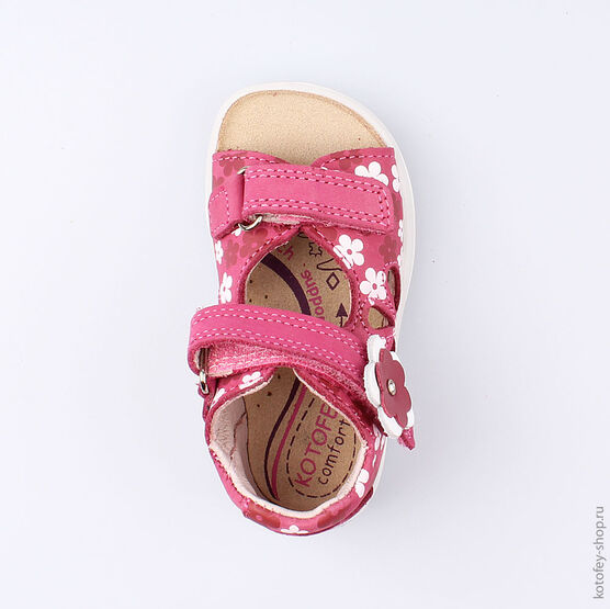 122075-22 Босоножки для девочки розовый фото №4