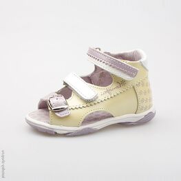 122077-21 Босоножки для девочки желтый