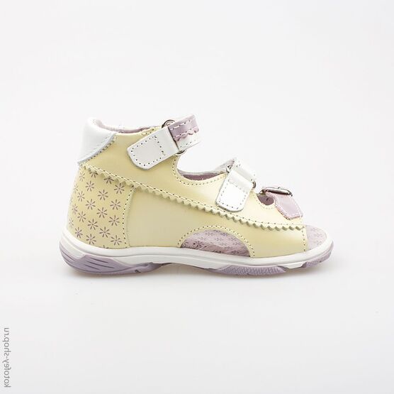 122077-21 Босоножки для девочки желтый фото №2