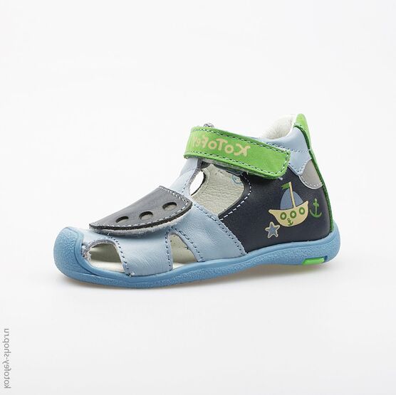 122079-22 Сандалии для мальчики син-гол