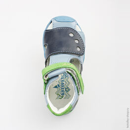 122079-22 Сандалии для мальчики син-гол фото №4