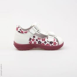 122082-21 Босоножки для девочки белый фото №2