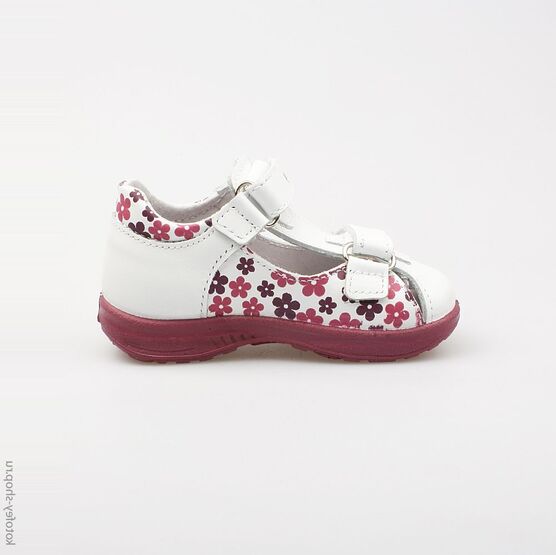 122082-21 Босоножки для девочки белый фото №2