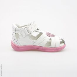 122083-21 Босоножки для девочки белый фото №2