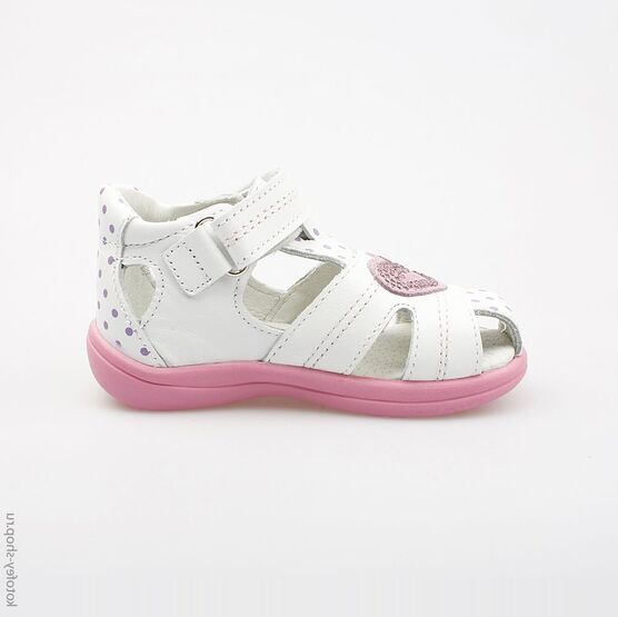 122083-21 Босоножки для девочки белый фото №2