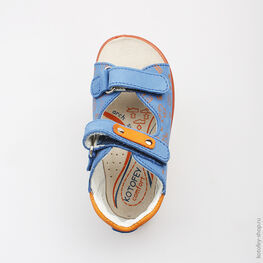 122085-22 Сандалии для мальчики син-ора фото №4