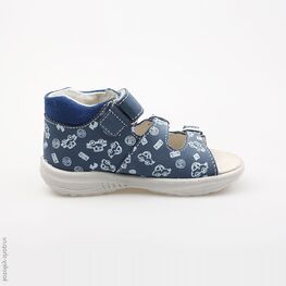 122089-21 Сандалии для мальчики син-бел фото №2