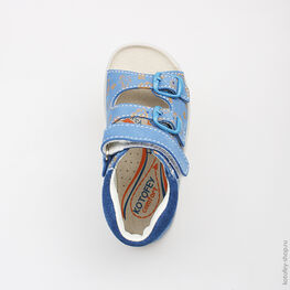 122089-22 Сандалии для мальчики син-ора фото №4