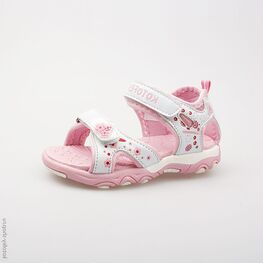 123001-11 Пляжная обувь для девочки персиковый