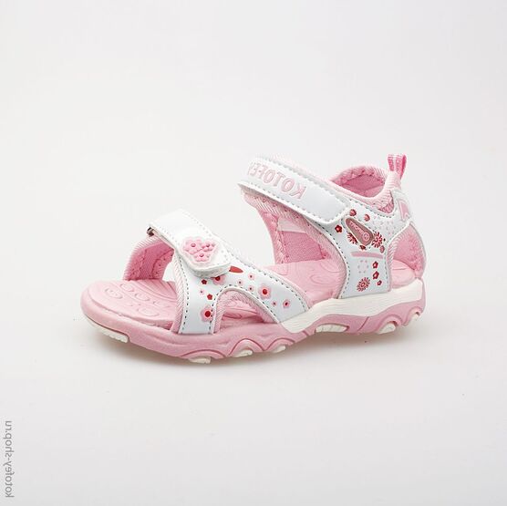 123001-11 Пляжная обувь для девочки персиковый