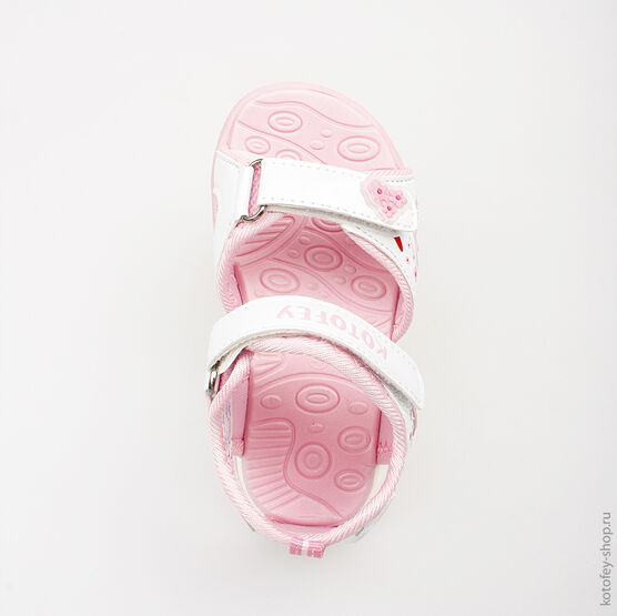 123001-11 Пляжная обувь для девочки персиковый фото №4