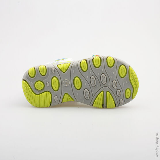 123002-11 Пляжная обувь для мальчики гол-бел-сал фото №3