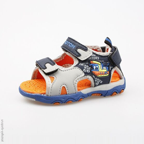 123003-11 Пляжная обувь для мальчики сер-син-ора