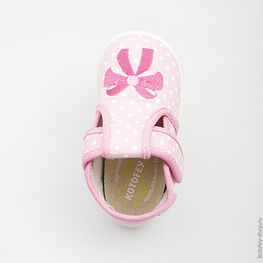 131063-11 Текстильная обувь для девочки розовый фото №4