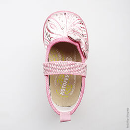131068-72 Текстильная обувь для девочки розовый фото №3