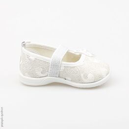 131071-71 Текстильная обувь для девочки серебряный фото №2