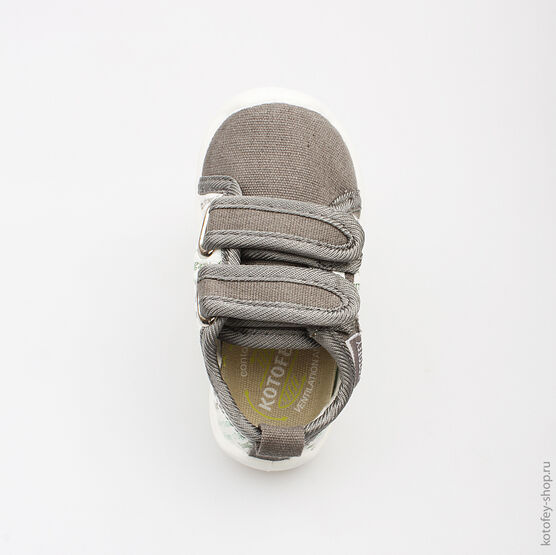 131075-12 Текстильная обувь для мальчики серый фото №4