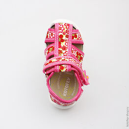 131078-11 Текстильная обувь для девочки розовый фото №4