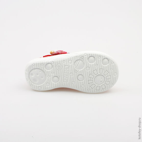 131081-11 Текстильная обувь для девочки красный фото №3