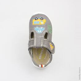 131082-12 Текстильная обувь для мальчики серый фото №4