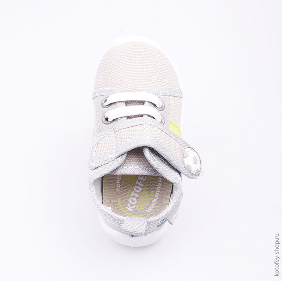 131085-12 Текстильная обувь для мальчики серый фото №4