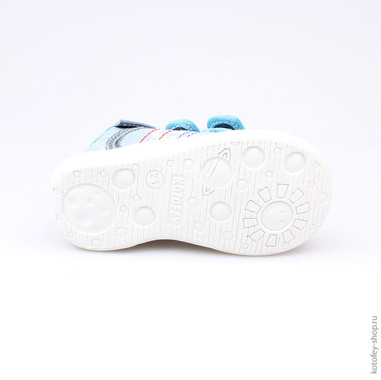 131086-11 Текстильная обувь для мальчики голубой фото №3