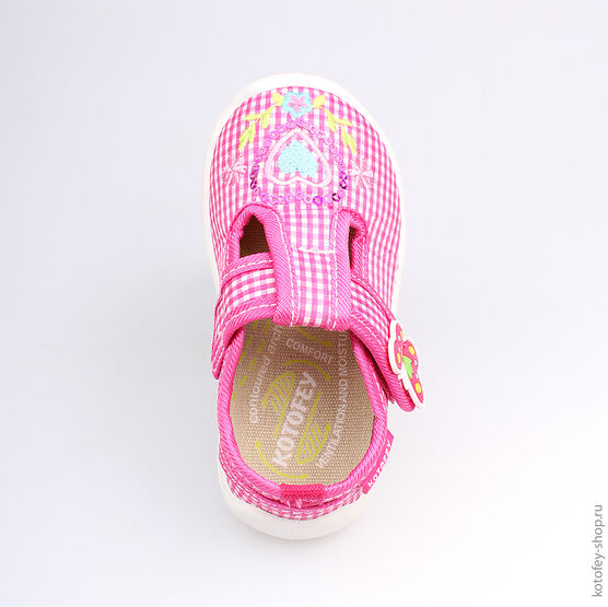 131089-11 Текстильная обувь для девочки розовый фото №4
