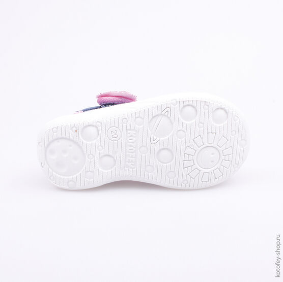 131090-12 Текстильная обувь для девочки гол-роз фото №3