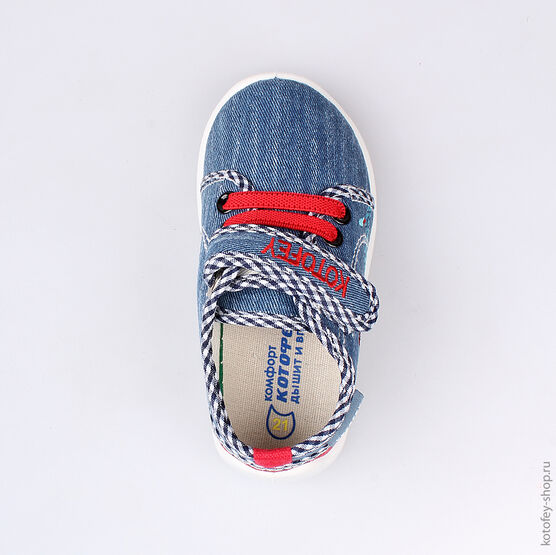 131091-11 Текстильная обувь для мальчики светло-синий фото №4