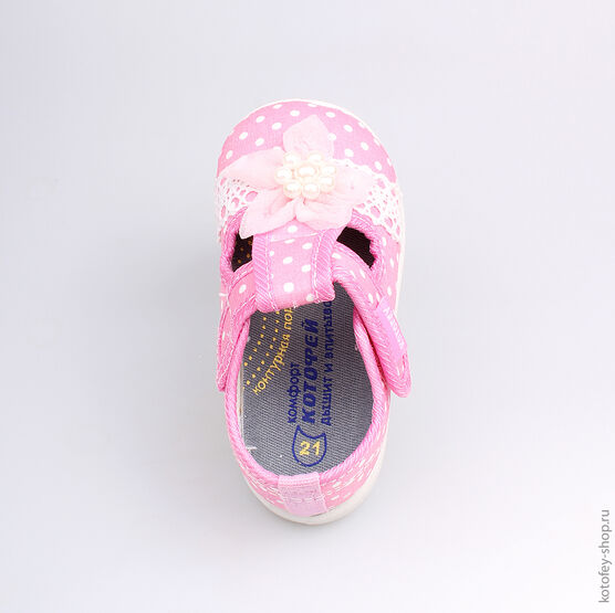 131092-11 Текстильная обувь для девочки розовый фото №4