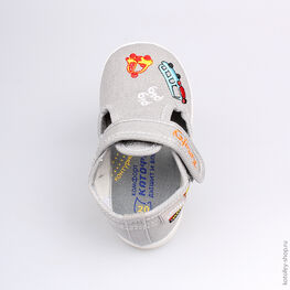 131093-12 Текстильная обувь для мальчики серый фото №4