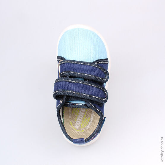 131095-11 Текстильная обувь для мальчики голубой фото №4