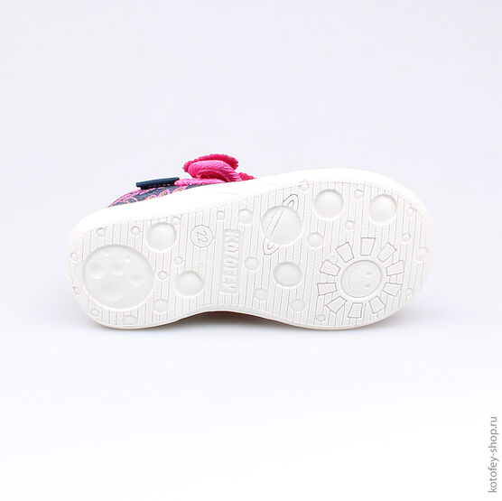 131101-11 Текстильная обувь для девочки син-фук фото №3
