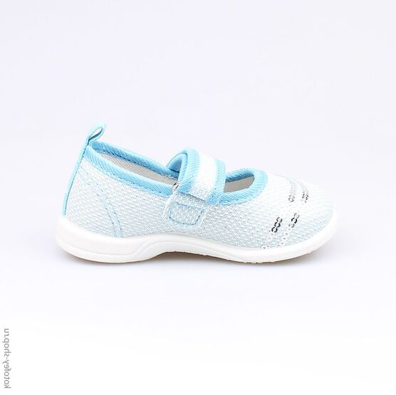 131105-72 Текстильная обувь для девочки голубой фото №2