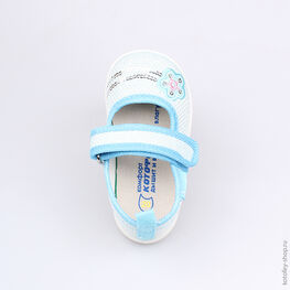 131105-72 Текстильная обувь для девочки голубой фото №4