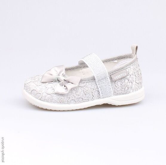 131106-71 Текстильная обувь для девочки серый