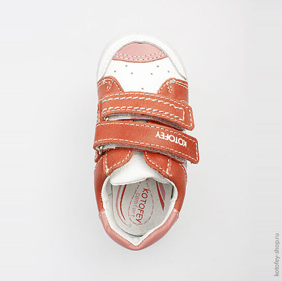 132083-21 Полуботинки для девочки бел-кра фото №4