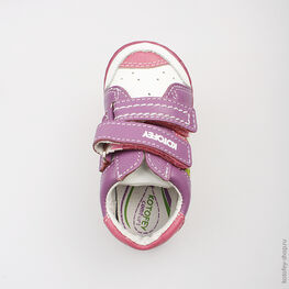 132083-23 Полуботинки для девочки бел-сир фото №4