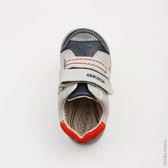 132083-24 Полуботинки для мальчики син-сер фото №4