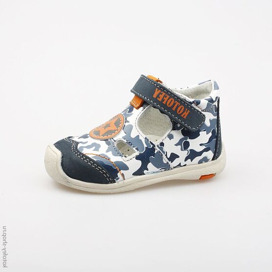 132084-21 Туфли для мальчики бел-син