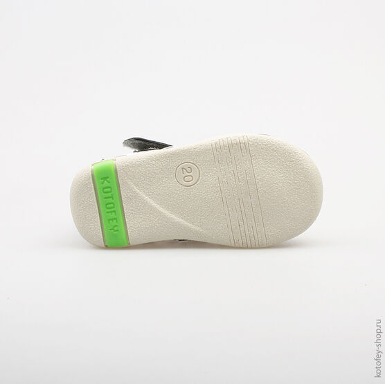 132084-22 Туфли для мальчики бел-сер фото №3