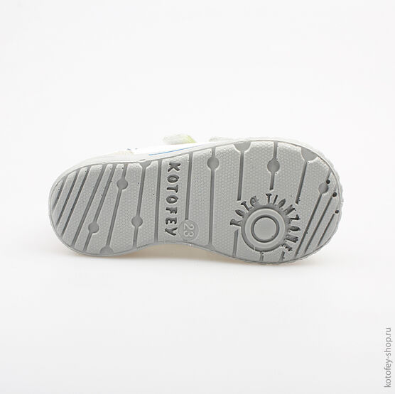 132086-24 Полуботинки для мальчики бел-сер фото №3