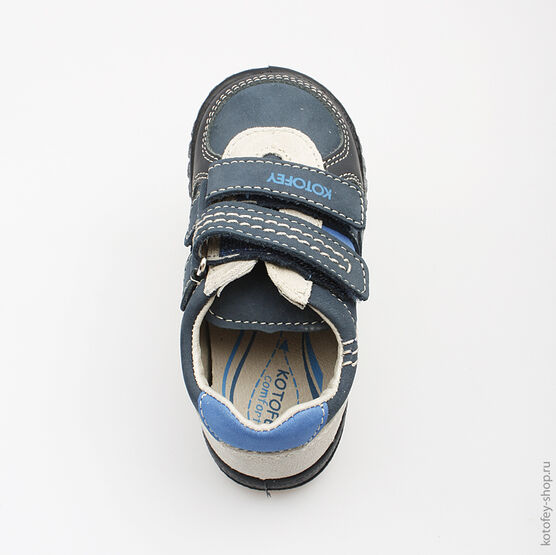 132086-25 Полуботинки для мальчики син-гол фото №4