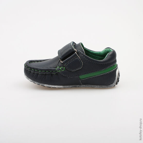 132089-22 Полуботинки для мальчики син-зел фото №2