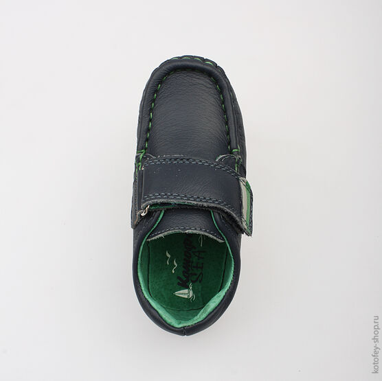 132089-22 Полуботинки для мальчики син-зел фото №4