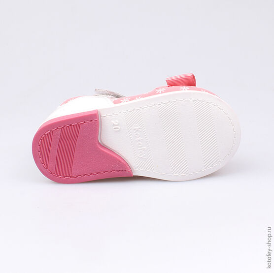 132095-22 Туфли для девочки роз-бел фото №3